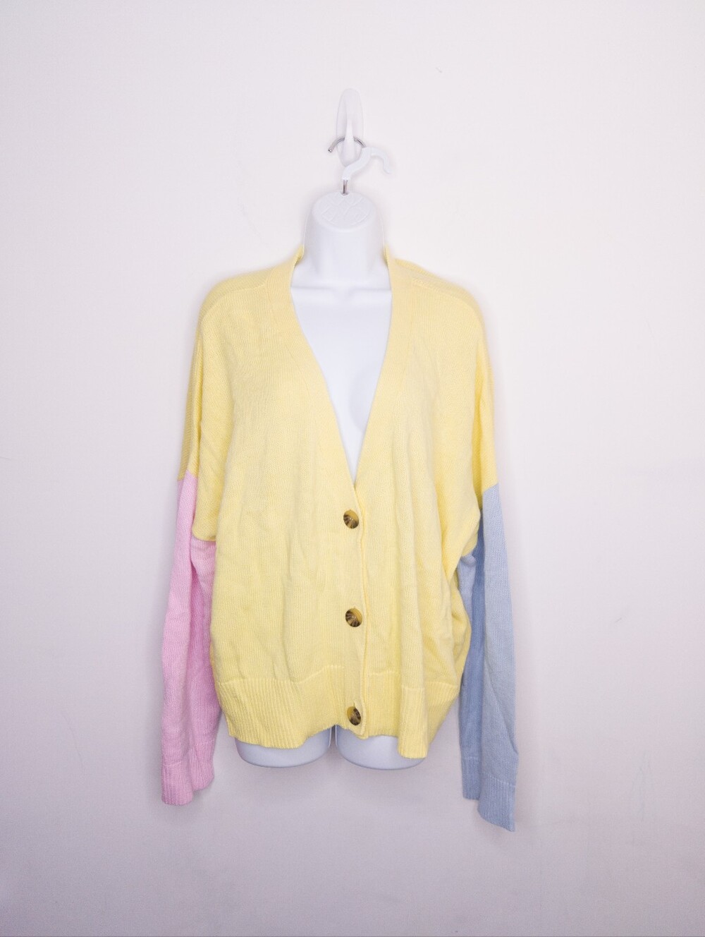 Abound Nordstrom Women's Color Block Pastel Sweater Plus Size 3X
